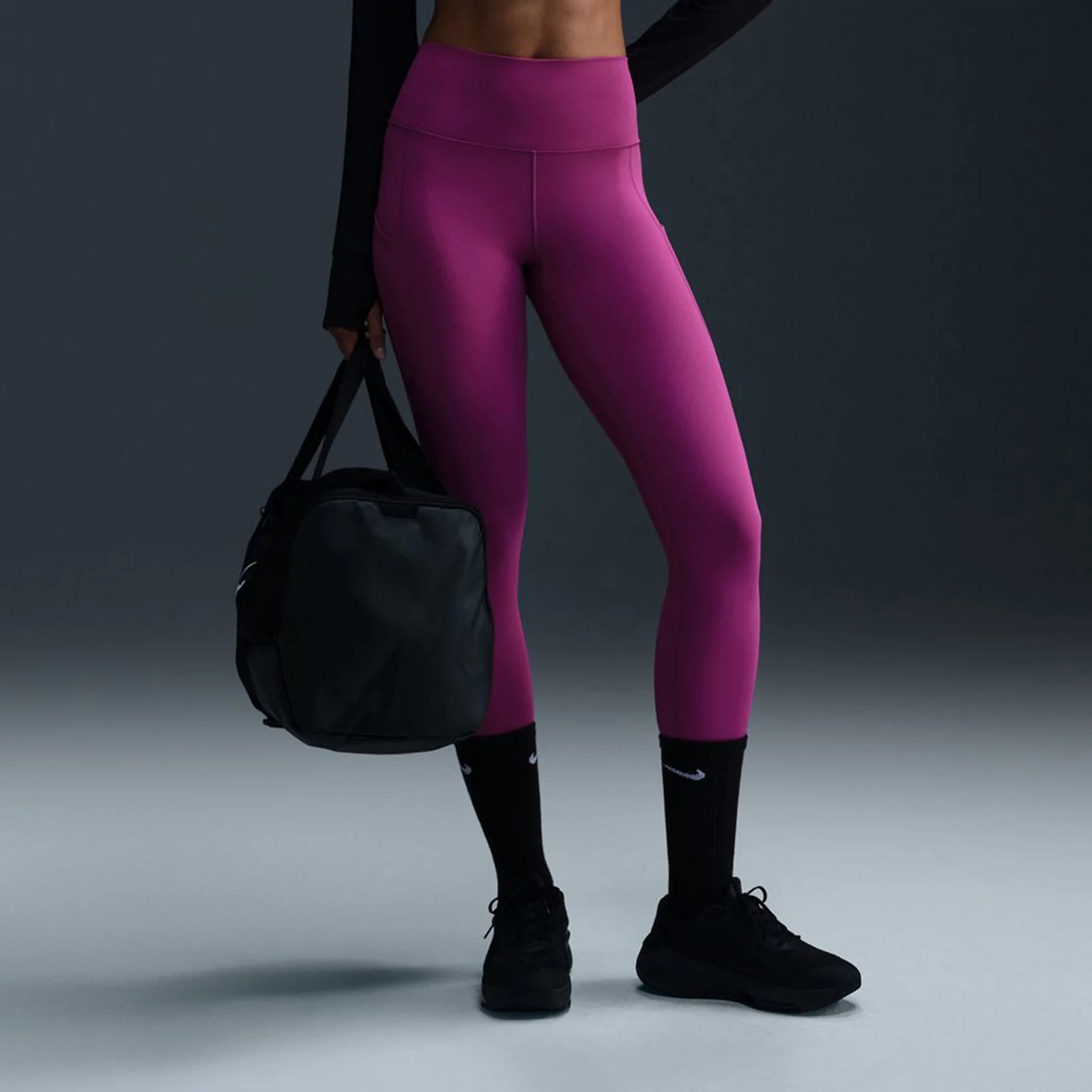 Women's Nike One Pocketed High-Waisted 7/8 Ankle Leggings, Size: XL, Pink | Kohl's