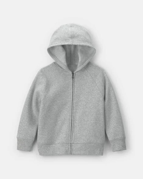 Boys Fleece Zip-Up Hoodie - Grey | Carter's | Carter's Inc