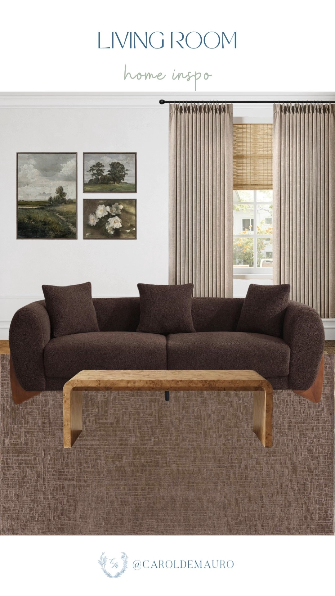 living room, home inspo, living room furniture, coffee table, sofa, linen curtains, minimalist home, neutral rug, vintage wall art, amazon home, affordable home finds

#LTKHome