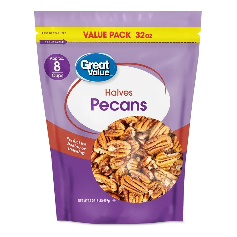 Great Value Pecan Halves, 32 oz | Walmart (US)