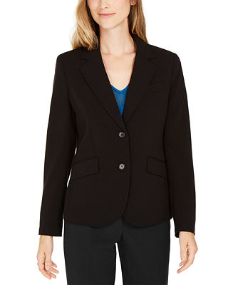 Bi-Stretch Two-Button Blazer | Macy's