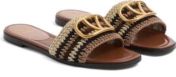 Valentino Garavani VLOGO Crochet Slide Sandal (Women) | Nordstrom | Nordstrom