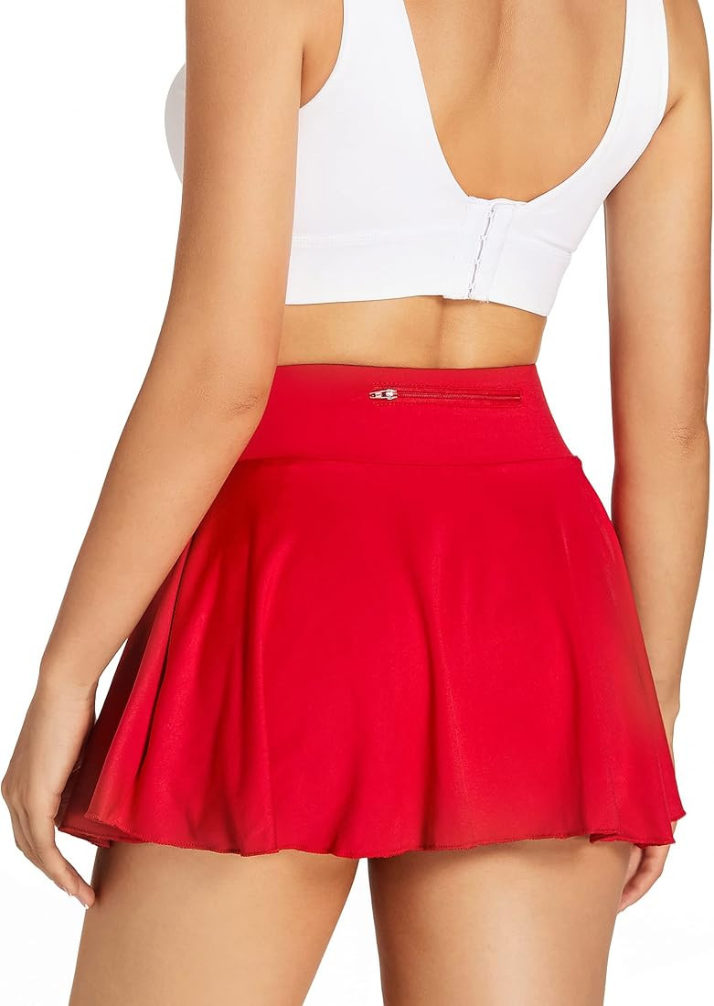 Pleated Tennis Skirts for Women with Pockets Build in Shorts Golf Skort High Waisted Sport Athletic  | Amazon (US)