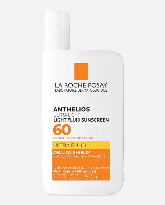 La Roche-Posay Anthelios Ultra Light Fluid Sunscreen for Face SPF 60, 1.7oz | Amazon (US)