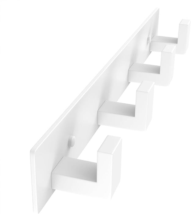 Stainless Steel Coat Rack Wall Mounted, Heavy Duty Metal Hook Rail for Hanging Coats Hats Towels ... | Amazon (US)