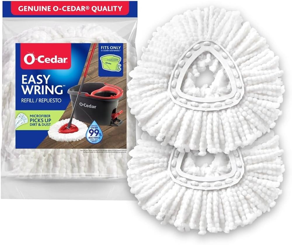 O-Cedar EasyWring Spin Mop Head Refill (Pack of 2) | Amazon (US)