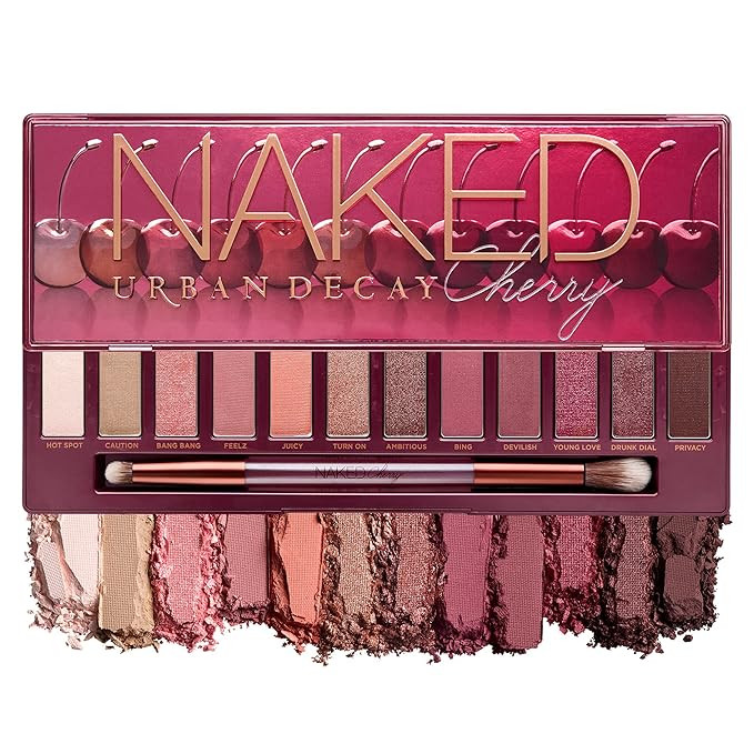 Urban Decay Naked Cherry Eyeshadow Palette, 12 Cherry Neutral Shades - Ultra-Blendable, Rich Colo... | Amazon (US)