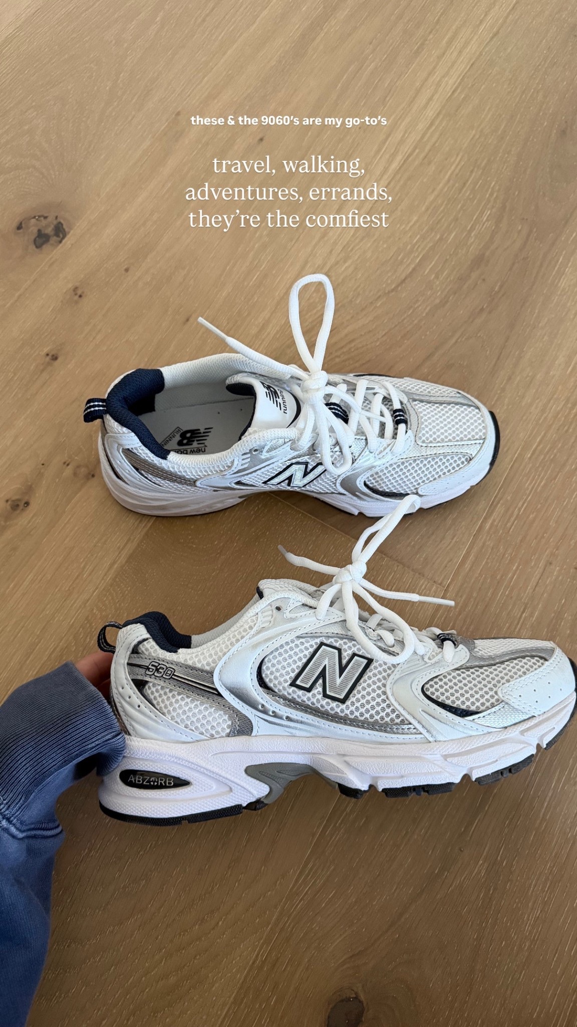 New balance 530’s — ultimate on the go, mom shoe that’s comfortable & aesthetic! I size down a 1/2 size 

#LTKootd #LTKdayinmylife #LTKmomlife