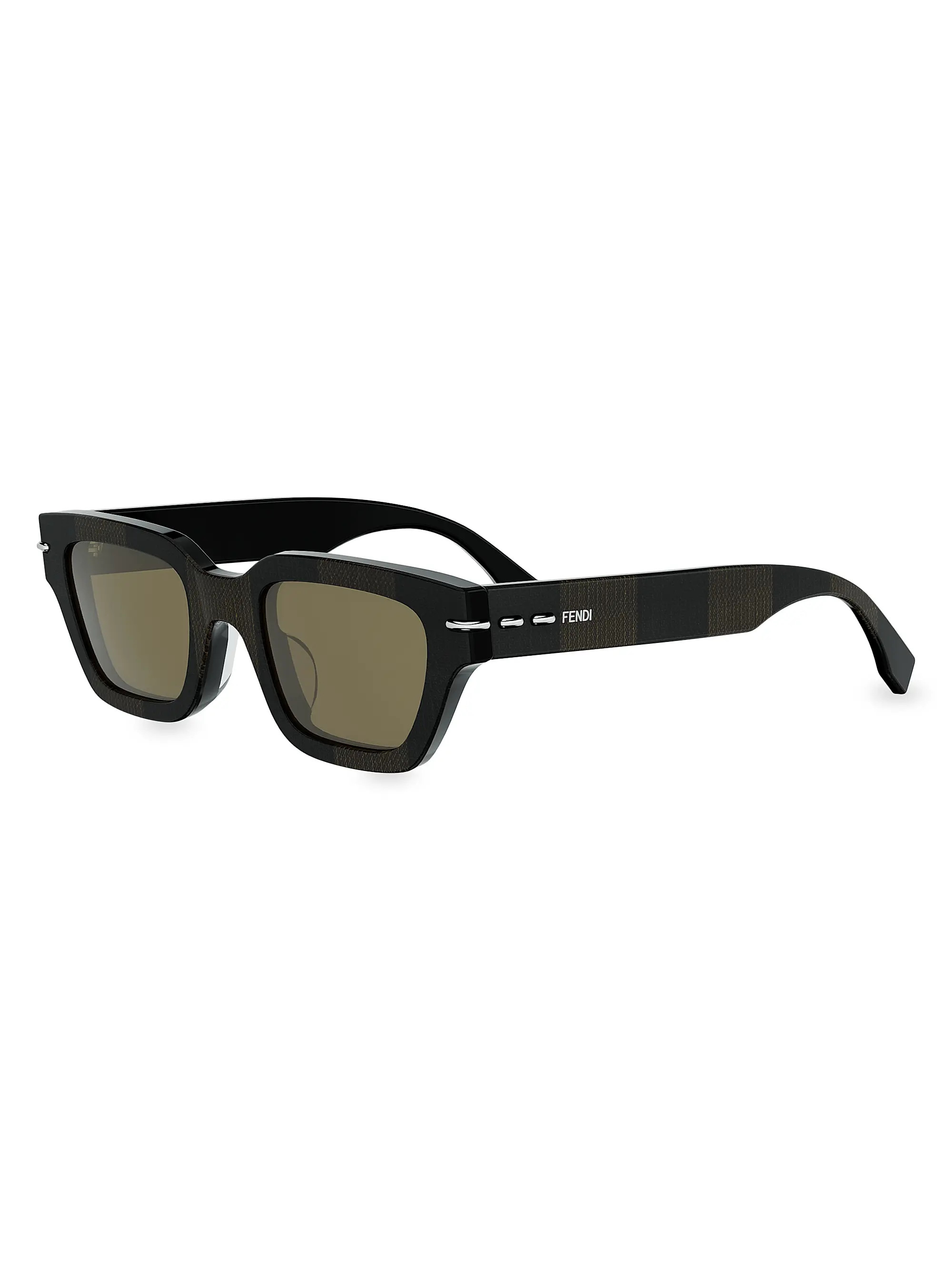 Fendi Selleria 50MM Rectangular Sunglasses | Saks Fifth Avenue