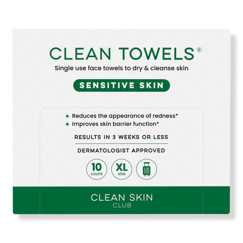 Clean Skin Club Clean Towels Sensitive Skin Disposable Face Towels | Ulta