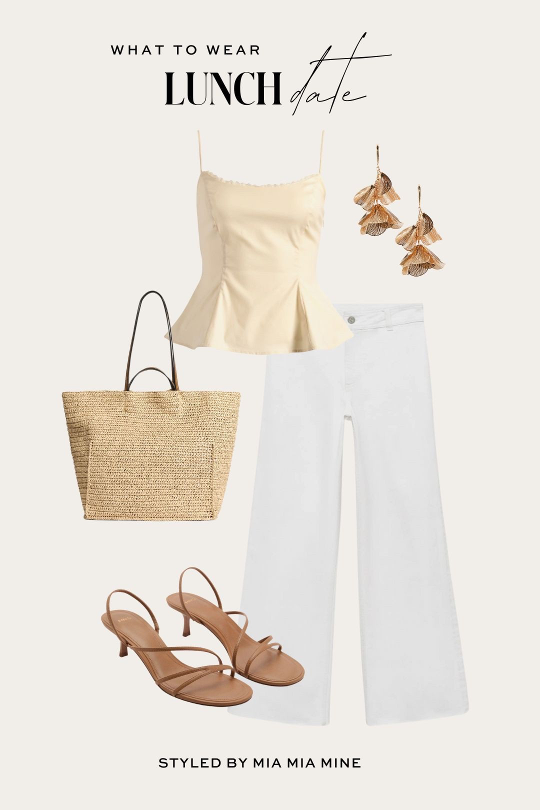 Spring outfit ideas
Reformation peplum top
Mango cropped wide leg jeans
Zara straw tote
Mango minimalist heels 

#LTKFindsUnder100 #LTKStyleTip #LTKPetite