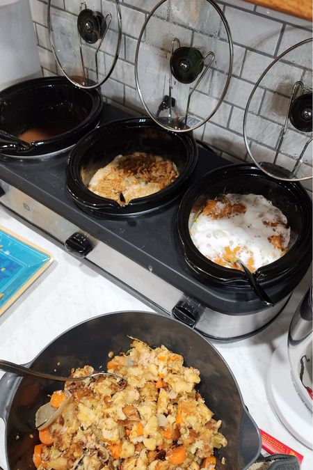 Triple crockpots are effect for birthday parties or holiday breakfasts with large families! You can cook three items at once all at different temps. A must have for the host! 

Home
Kitchen items
Kitchen accessories 
Kitchen appliances 
Host 

#LTKfindsunder100 #LTKfamily #LTKhome
