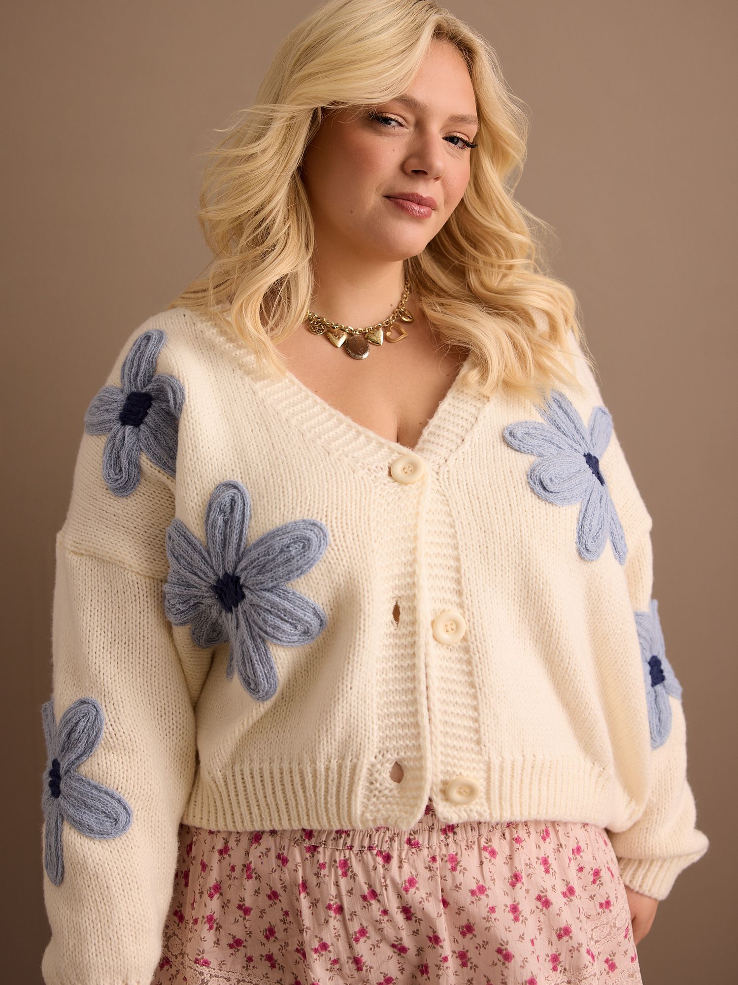 Teagan Flower Cardigan | Arula