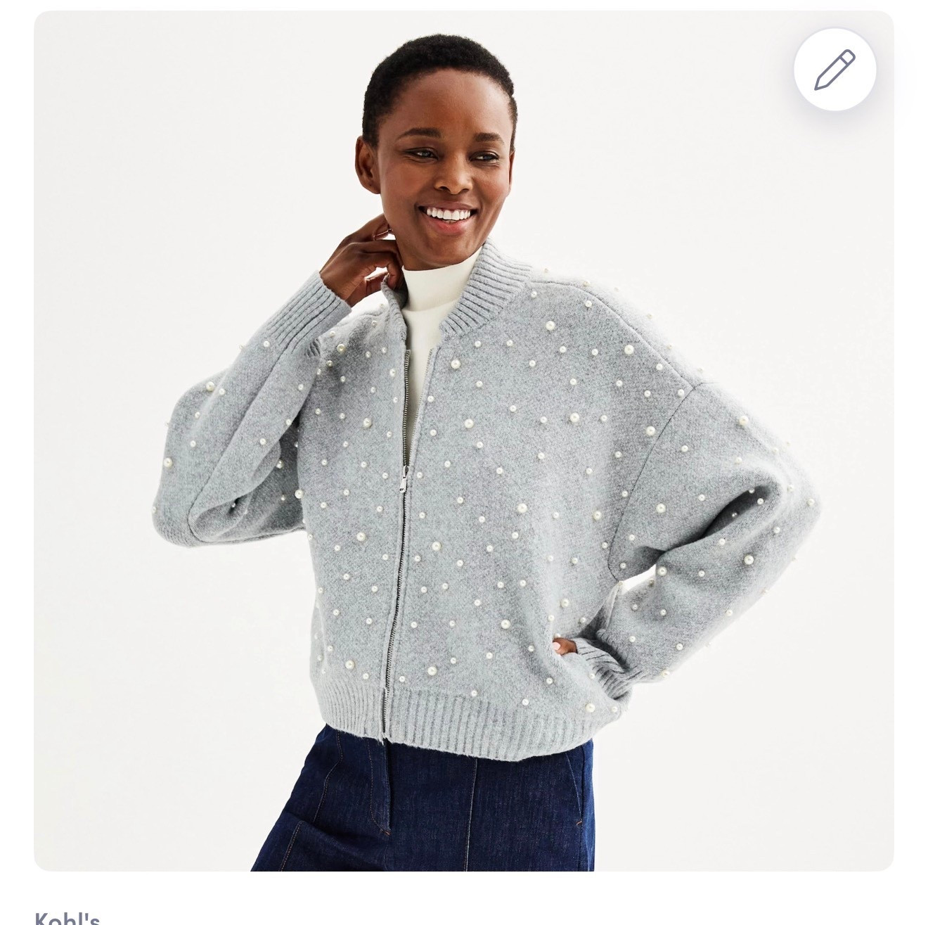 The pearl sweater that I’m wearing in my Amazon come shop with me video! 

#LTKFindsUnder50 #LTKootd #LTKSaleAlert