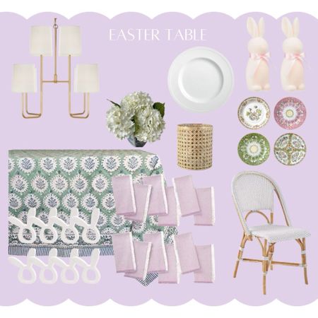 Easter table decor- most of it from amazon so you can still get it in time!
 I ordered the tablecloth and napkins so will share when they come in 

#LTKfindsunder50 #LTKSeasonal #LTKhome