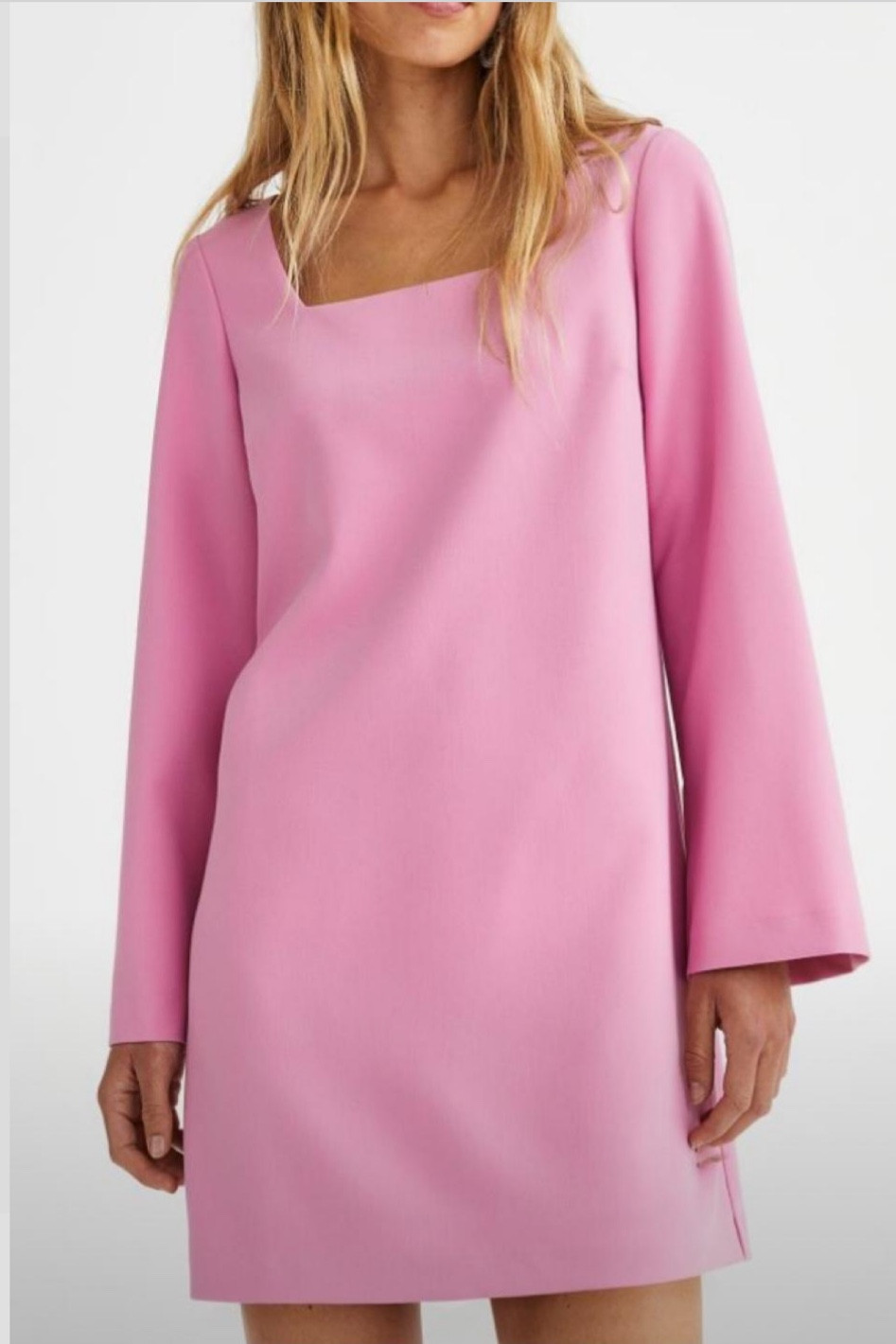 H&amp;M Square Neck dress in pink! 

#LTKSeasonal #LTKunder100 #LTKstyletip