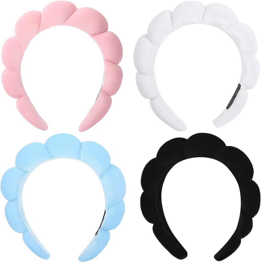 Spa sponge headband for Women, tiktok headband, bubble headband for washing face,Makeup Headband ... | Amazon (US)