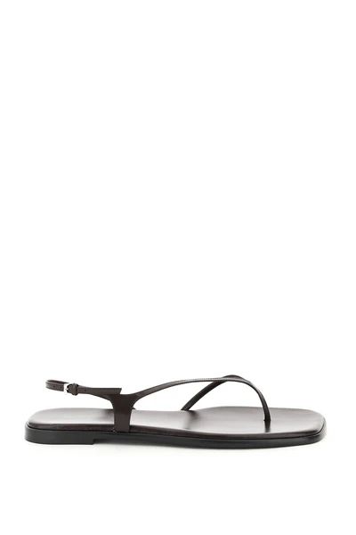 The Row Ankle-Strap Flat Sandals | Cettire Global