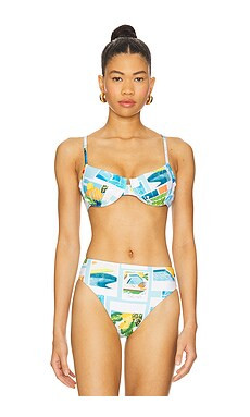 Seafolly Underwire Bikini Top in Turquoise from Revolve.com | Revolve Clothing (Global)