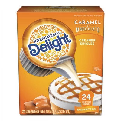 International Delight Caramel Macchiato Liquid Non-Dairy Coffee Creamer, 24 count (Pack of 2) | Target
