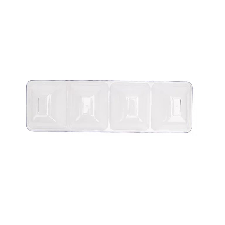 Way To Celebrate 16 inch Compartment Tray, 4 Compartments, Plastic Food Tray - Walmart.com | Walmart (US)