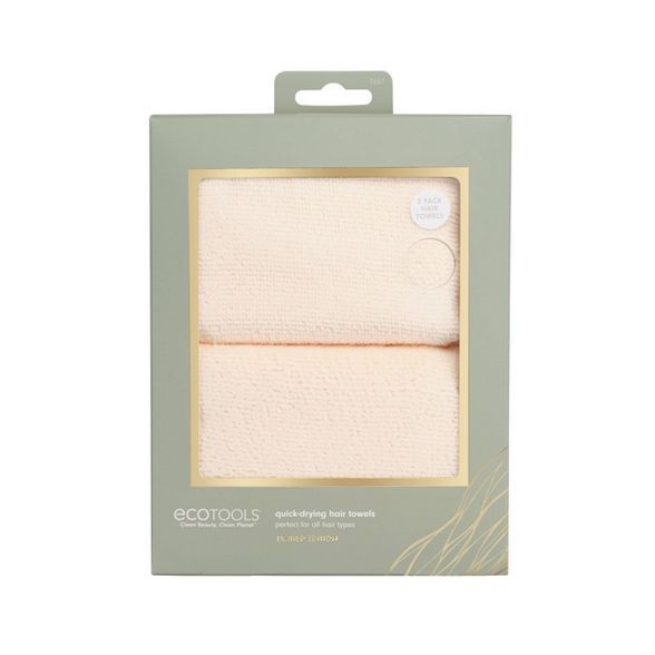 EcoTools Hair Towel Gift Set - Cream - 2pk | Target