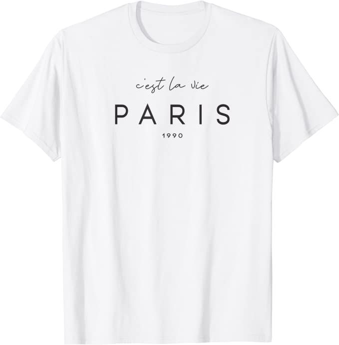 C'est LA Vie Paris T-shirt T-Shirt | Amazon (US)