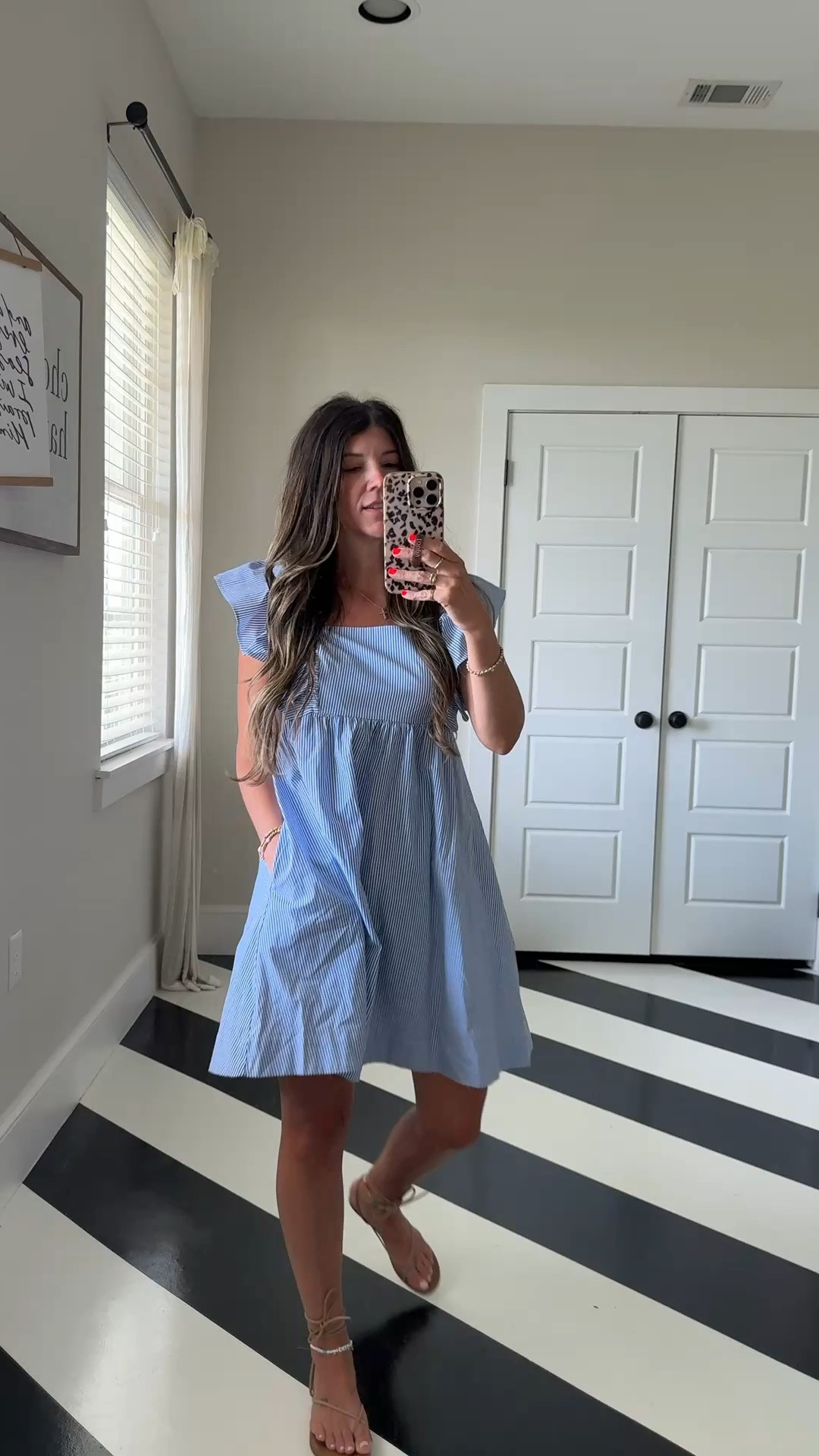 Walmart stripe ruffle sleeve midi dress! Wearing XS

Pair with sandals, flats, jelly shoes! 

Teacher outfit, resort wear, work wear, spring outfit, summer outfit,  fall, affordable, everyday style
Perfect bump style!

#LTKootd #LTKmomlife #LTKWorkwear