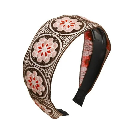 Jungdeepe Bohemian hair band embroidery retro ethnic belt teeth anti slip headband hair clip Good Head Small Rubber Bands for Hair Coil Bracelets Spiral Bracelet Silicone Mix | Walmart (US)