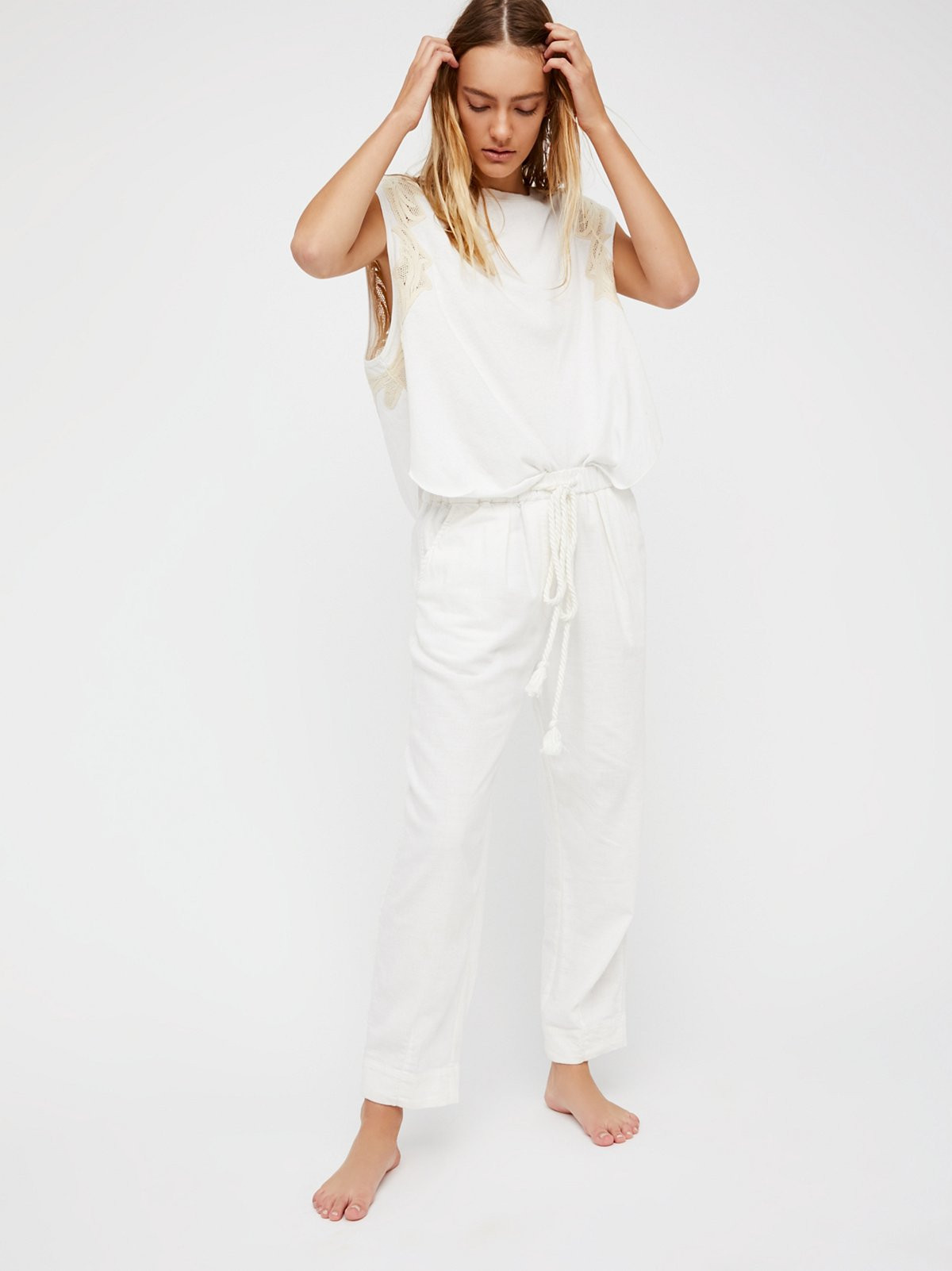 Everyday Chambray Pull-On Pants | Free People