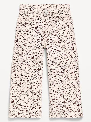 Printed Super Baggy Wide-Leg Jeans for Toddler Girls | Old Navy (US)