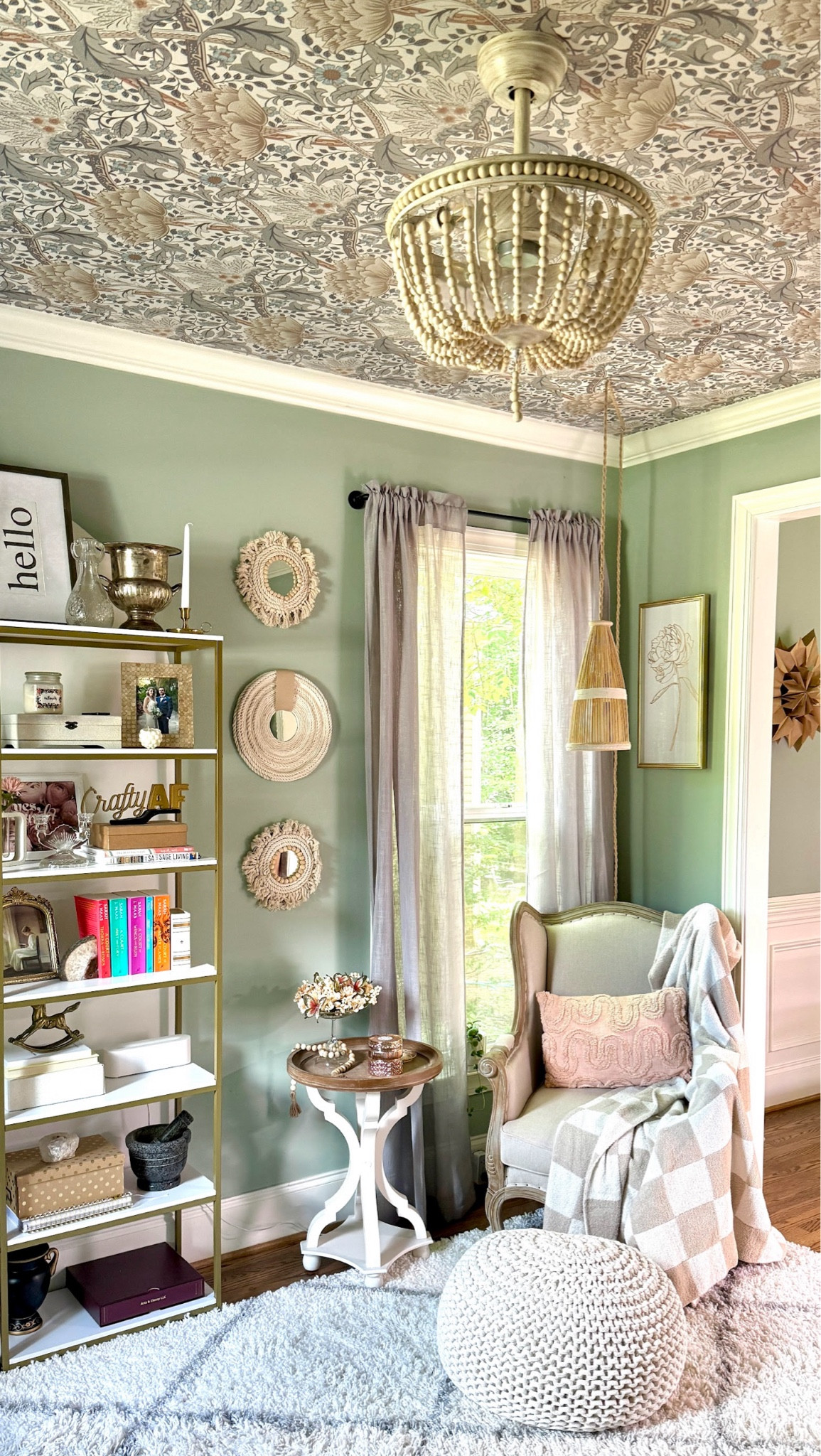 This summer I’ve given my blogging office some TLC! 🫶🏻 

From DIY wallpaper on the ceiling to a new fandeleir and a new workspace refresh, this space has transformed into the boho office of my dreams! 

#LTKHome #LTKSaleAlert