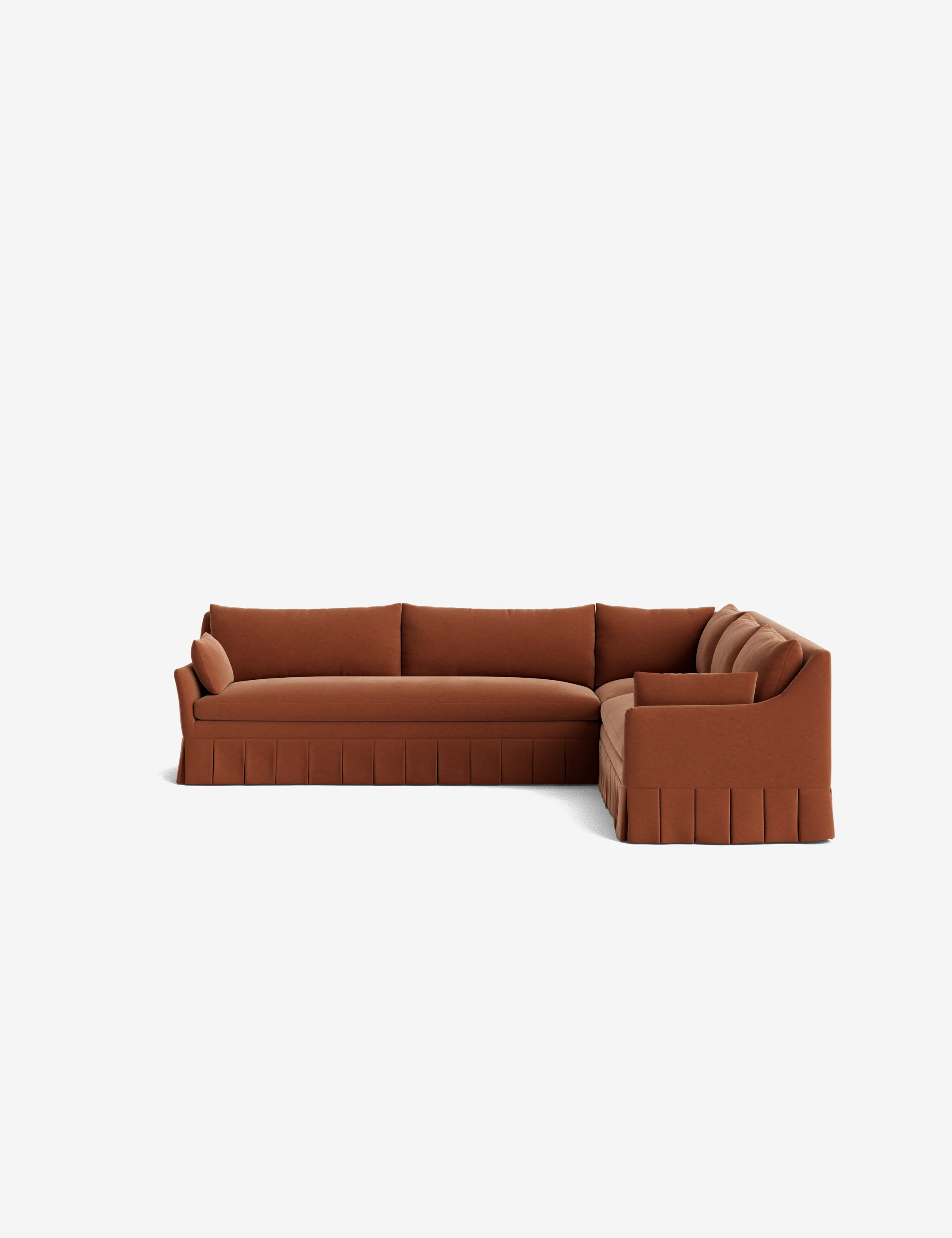 Portola Pleated Sectional Sofa | Lulu and Georgia 