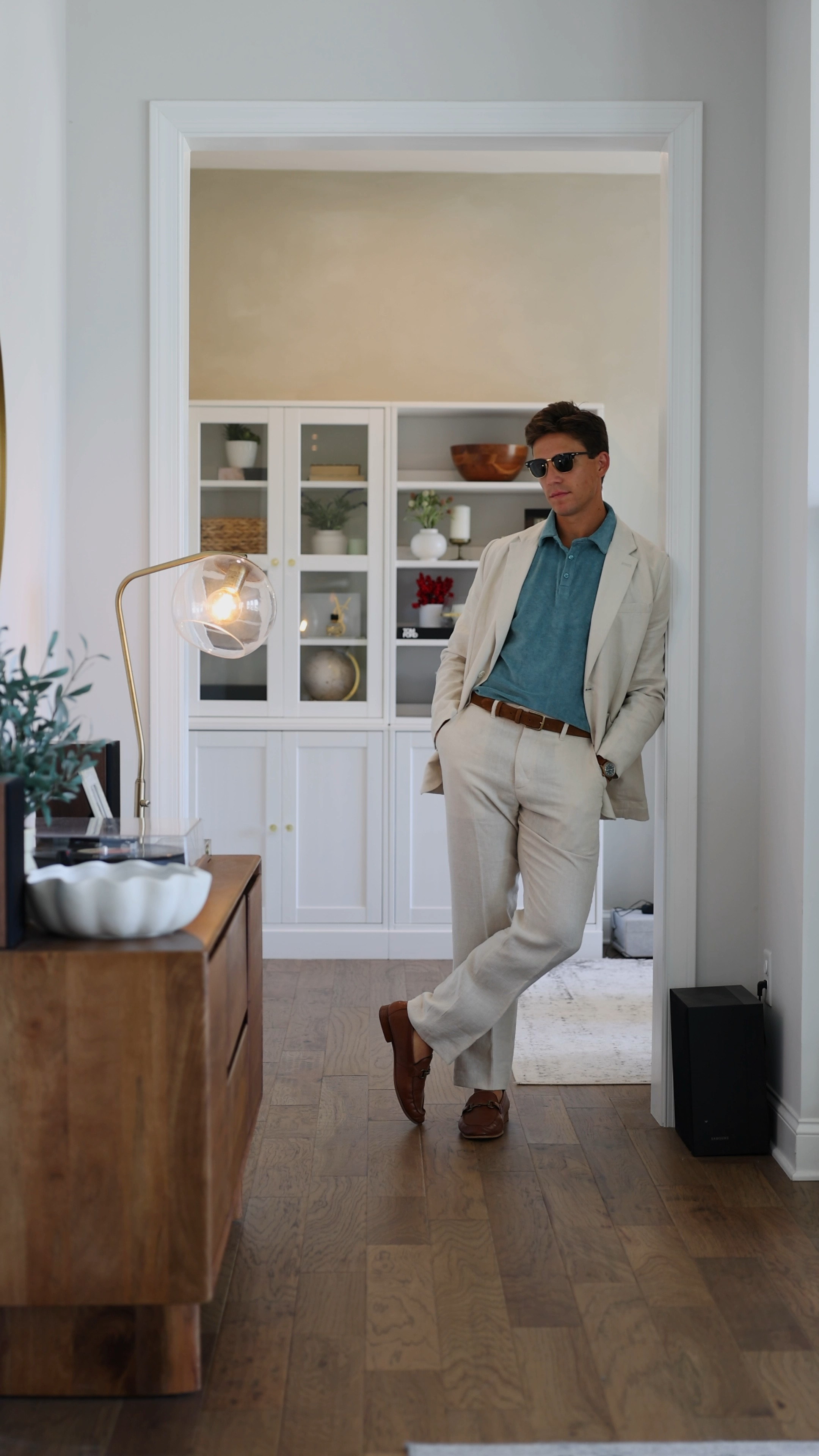 Hot weather wedding outfit - linen suit with a light weight polo!

#LTKMens #LTKVideo #LTKStyleTip