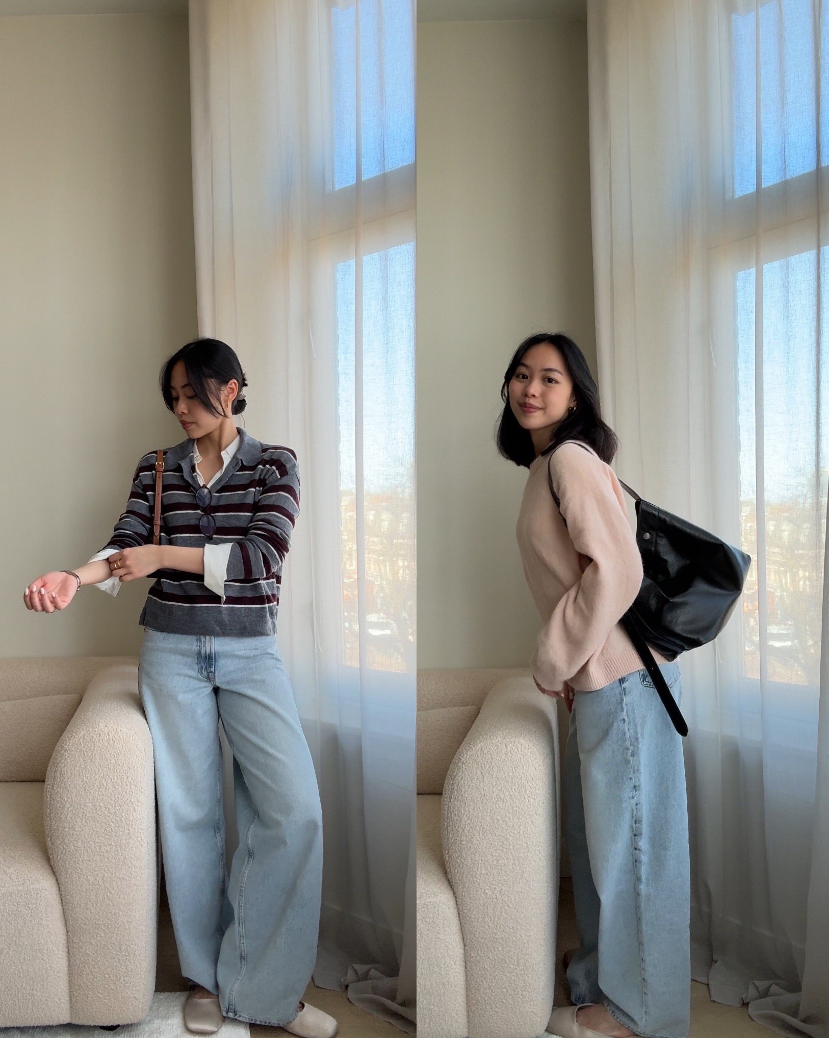 Light blue jeans outfit inspiration. Jeans from massimo dutti, top from Arket and massimo dutti

#LTKFindsUnder100 #LTKWorkwear #LTKStyleTip