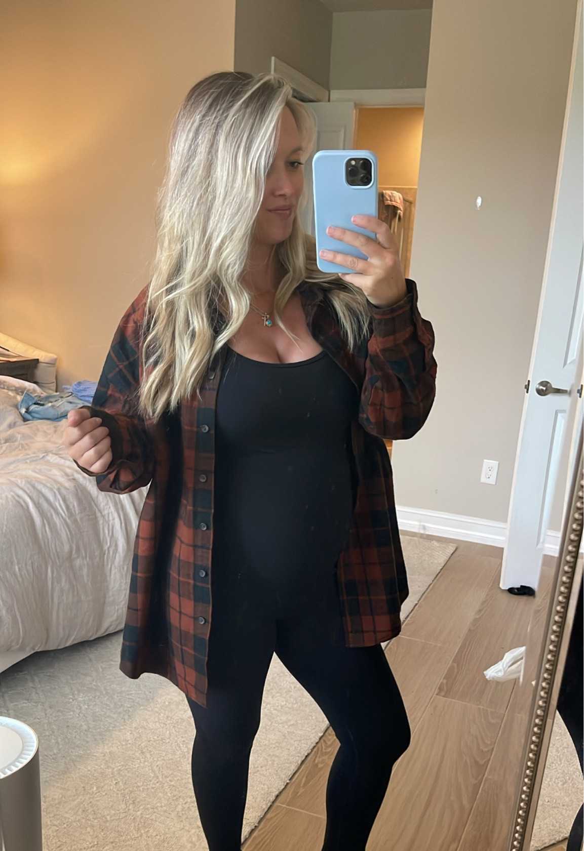 Bumpsuit dupe & a cozy flannel

#LTKSeasonal #LTKbump #LTKfindsunder50