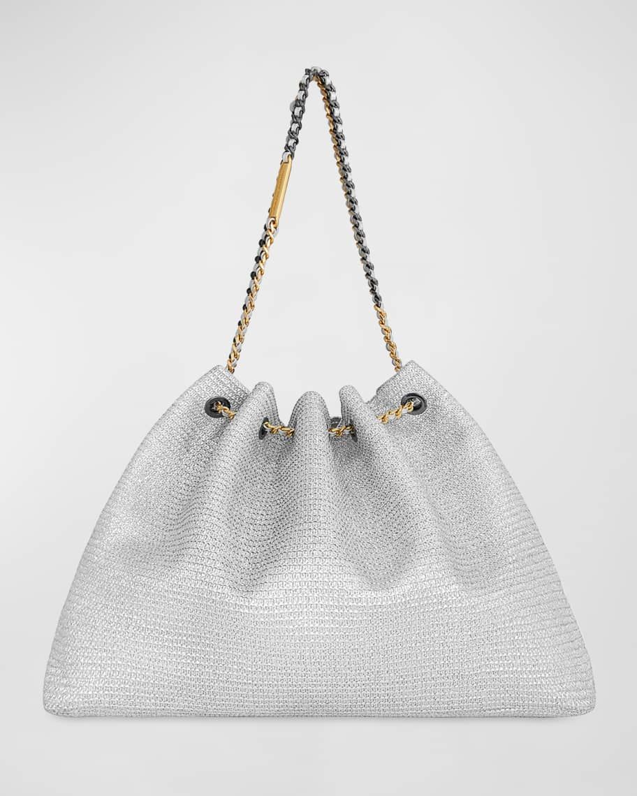 Rebecca Minkoff Metallic Leather Chain Tote Bag | Neiman Marcus