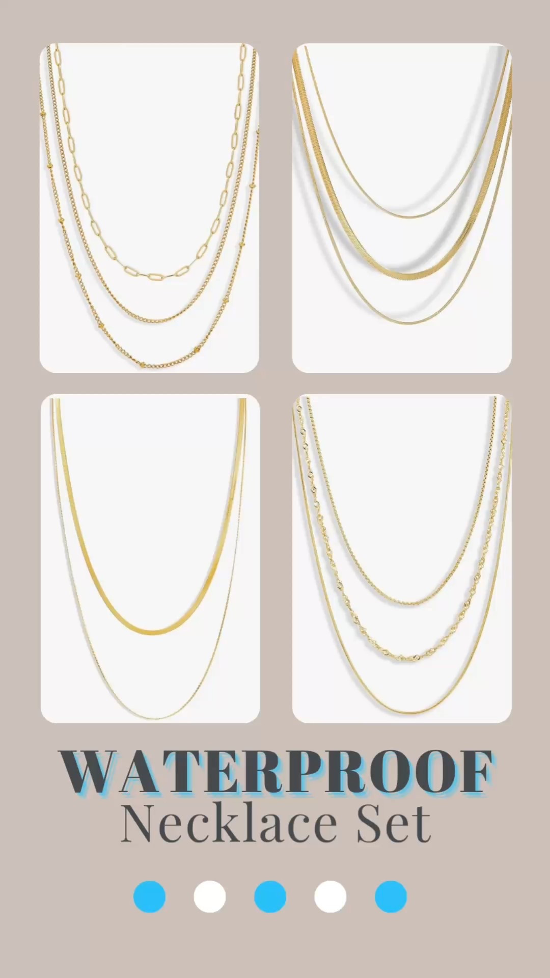 Stock up on waterproof necklace sets this summer!

Save 5% on two or 20% on 3! 

Waterproof and Non-Tarnish
Premium Quality Stainless Steel

Several designs to choose from!

#LTKSwim #LTKSaleAlert #LTKFindsUnder50