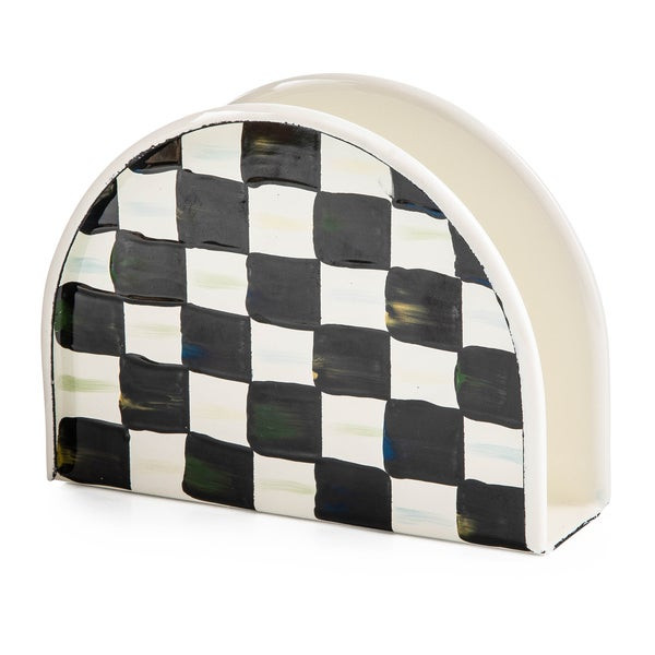 MacKenzie-Childs Courtly Check Napkin Holder | MacKenzie-Childs