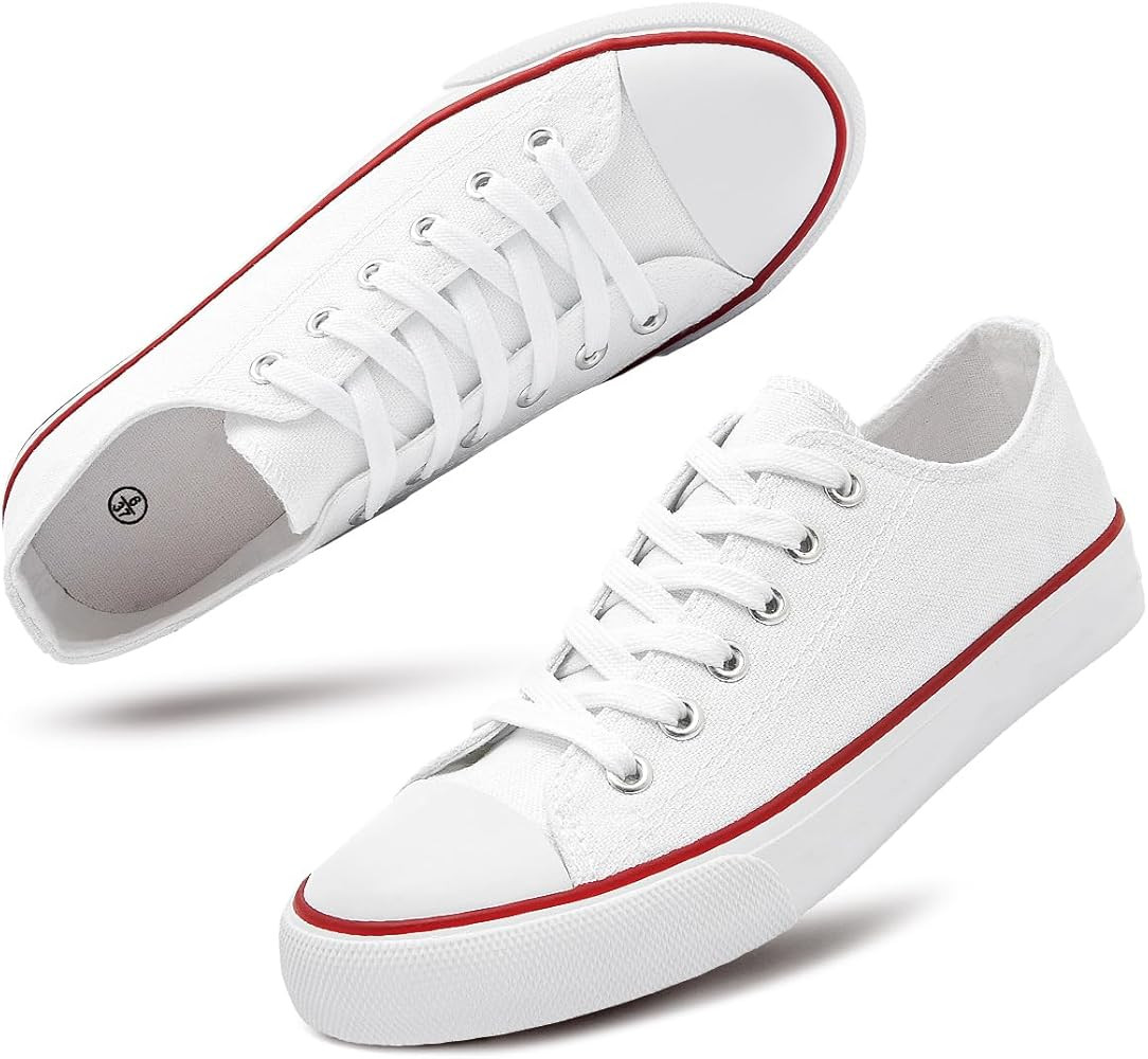 hash bubbie Women's Canvas Shoes Fashion Canvas Sneakers for Women Casual Tennis Shoes Low Top Wa... | Amazon (US)