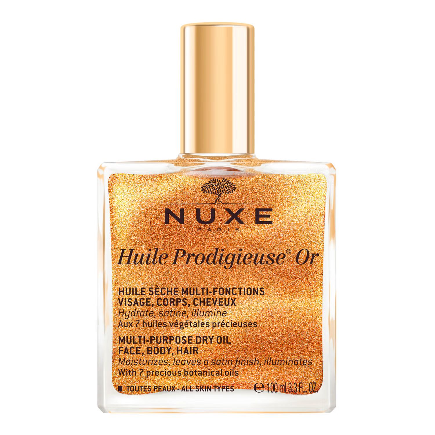 NUXE Huile Prodigieuse Golden Shimmer Multi-Purpose Dry Oil 100ml | Look Fantastic (UK)