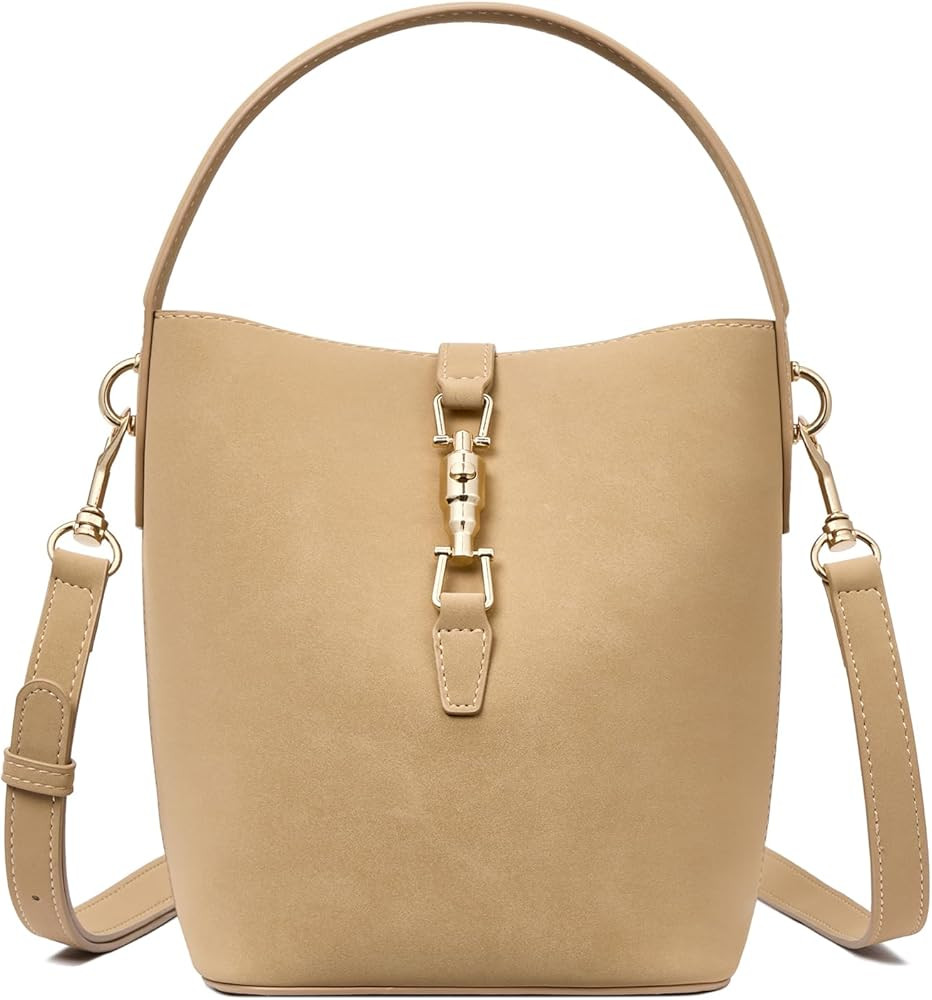 BOSTANTEN Small Bucket Bag for Women Crossbody Bags Trendy Vegan Leather Shoulder Purses Designer... | Amazon (US)