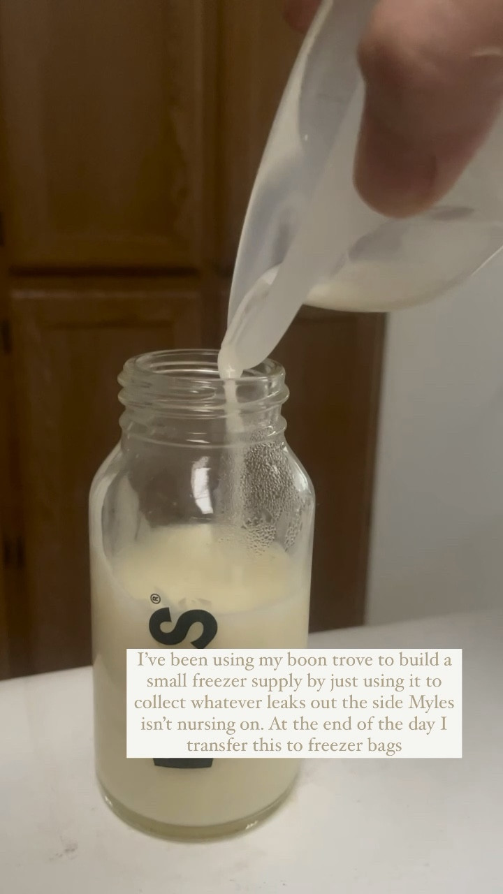 Using my boon trove as a passive milk collector to build a small freezer stash 

#LTKbaby #LTKkids #LTKbump