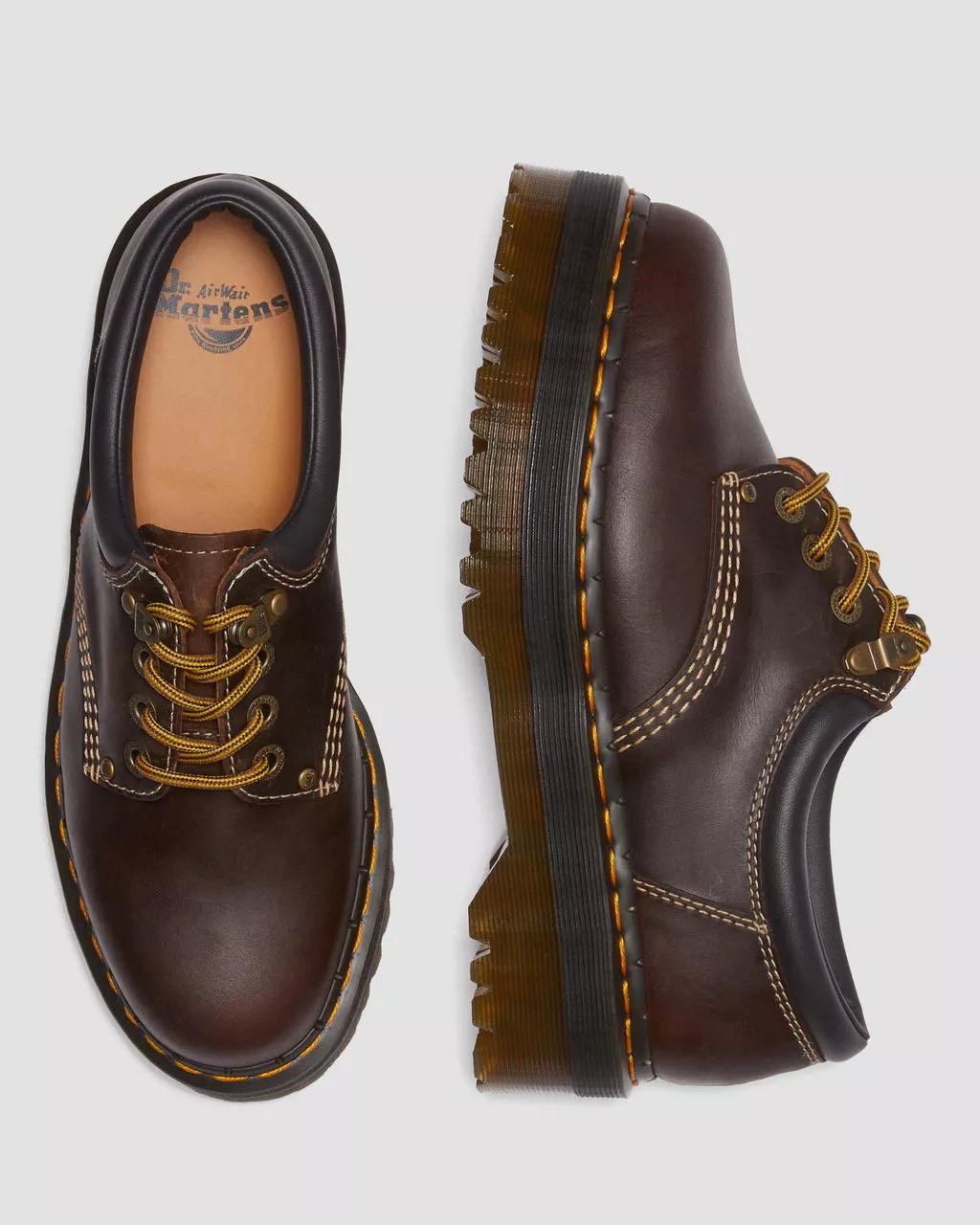 8053 Arc Crazy Horse Leather Platform Casual Shoes | Dr. Martens