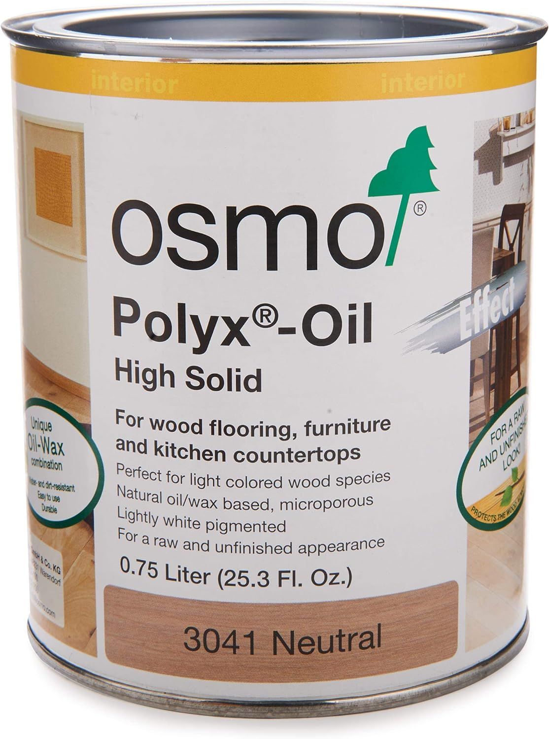 Osmo Neutral Clear Polyx-Oil 3041 Solvent Based - .75 Liter | Amazon (US)