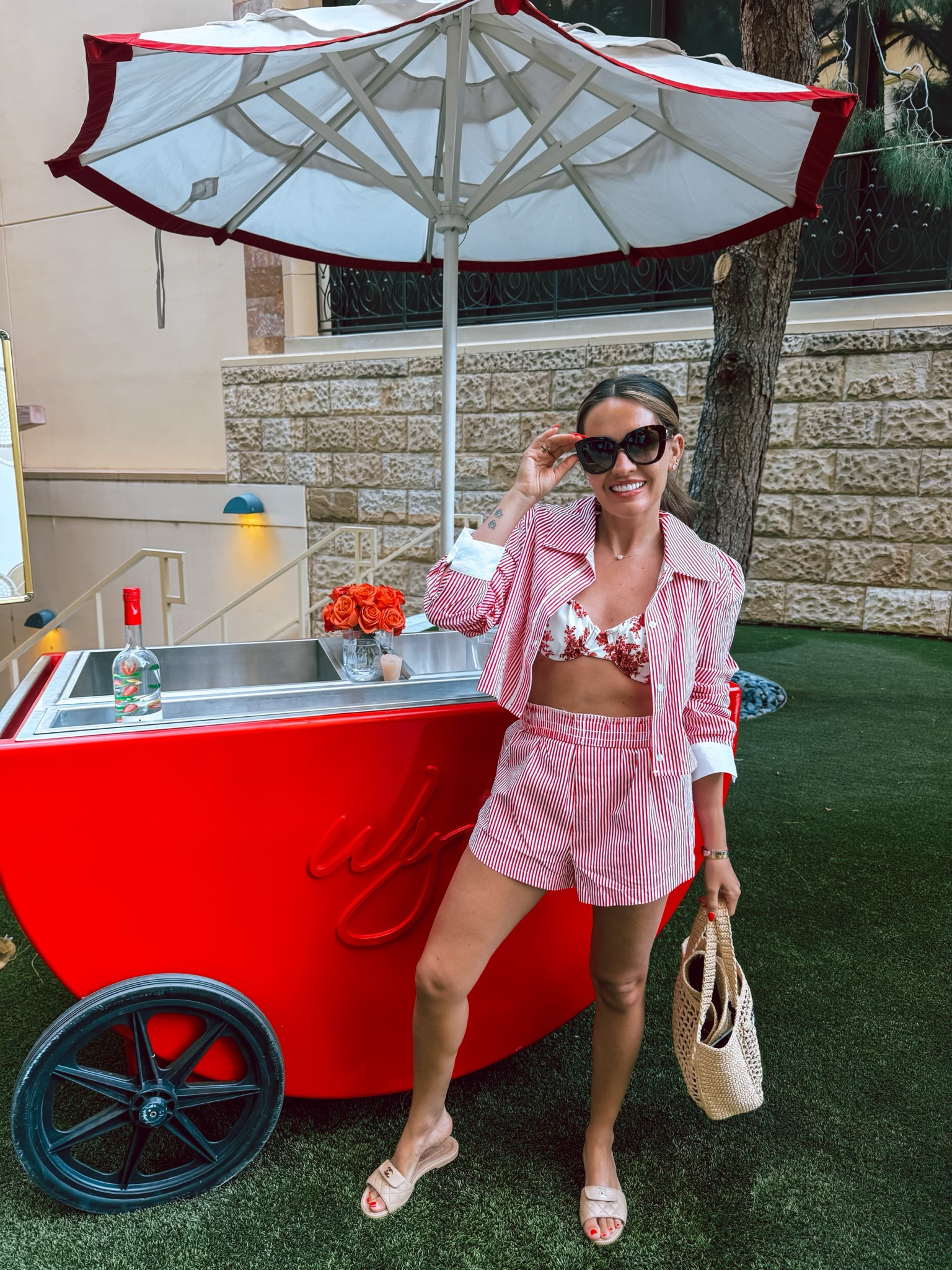 Red swimsuit and coverup that I wore in Vegas!!

#LTKStyleTip #LTKSwim #LTKTravel