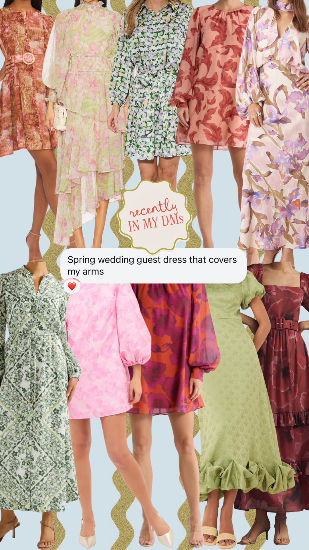 Wedding guest dresses with sleeves!! 

 #LTKWedding