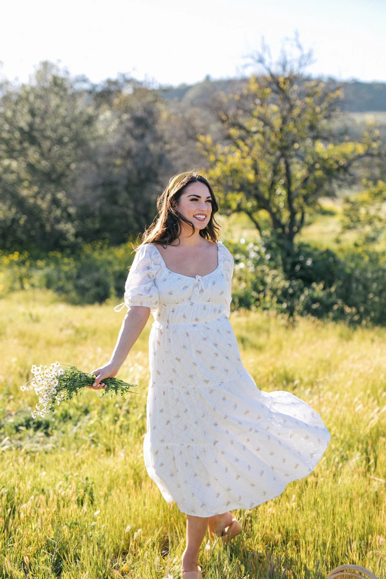 Piper Floral Midi Dress | Morning Lavender