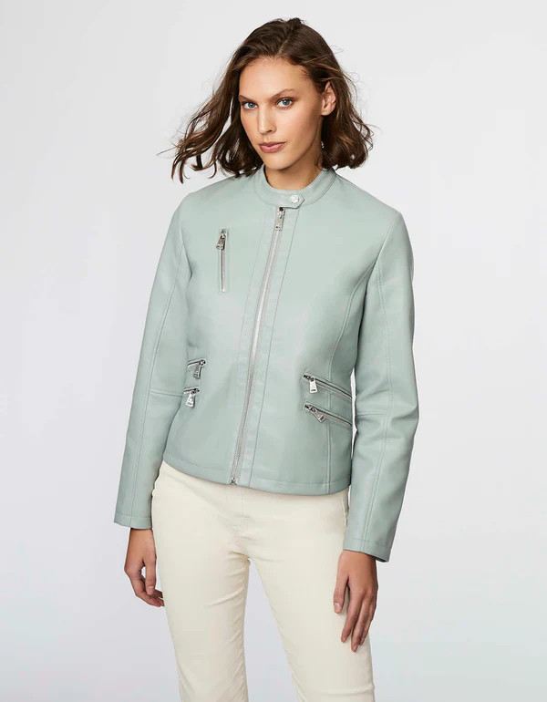 MILANO VEGAN LEATHER JACKET | Bernardo Fashions