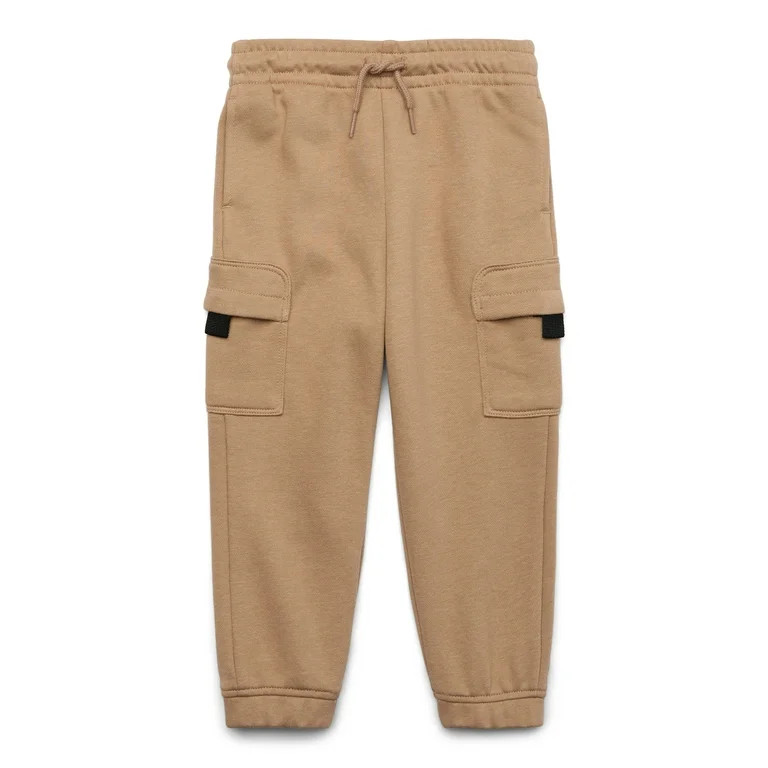 Wonder Nation Toddler Boy French Terry Cargo Joggers, Sizes 12M-5T | Walmart (US)